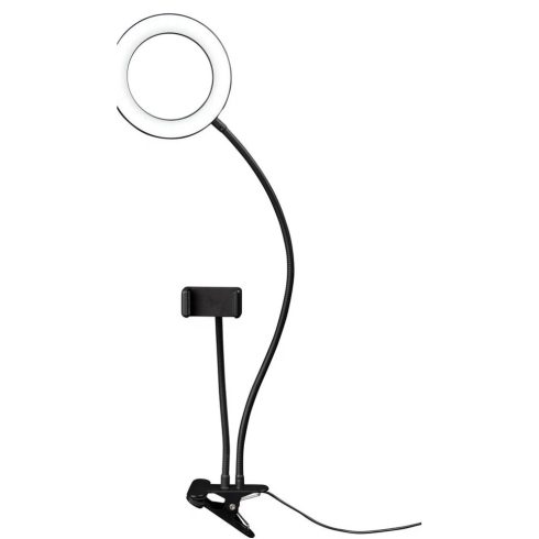 DÖRR D371043 SLR-16 Bi-Color hajlítható karú LED körlámpa telefon tartóvalcsipesszel