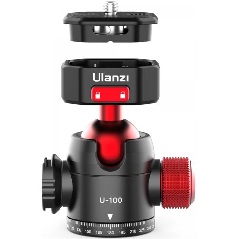 ULANZI U-100 gömbfej gyorscseretalppal vakupapucs csatlakozóval