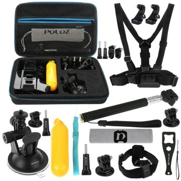 PULUZ PKT11 20 db-os kiegészítő készlet sportkamerákhoz