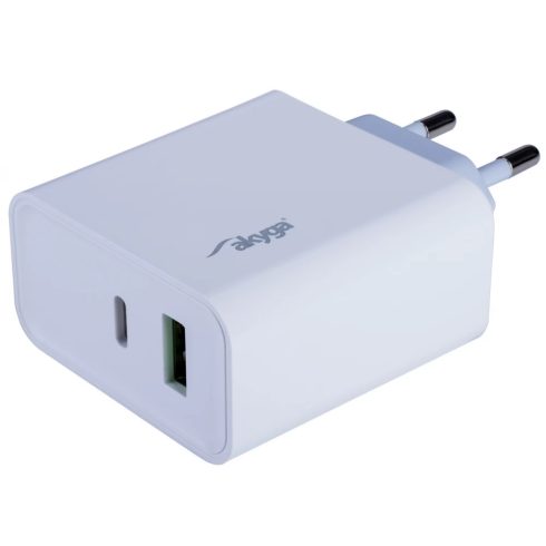 AKYGA AK-CH-14 USB-A + USB-C PD 5-20V / max. 3A 45W Quick Charge 3.0