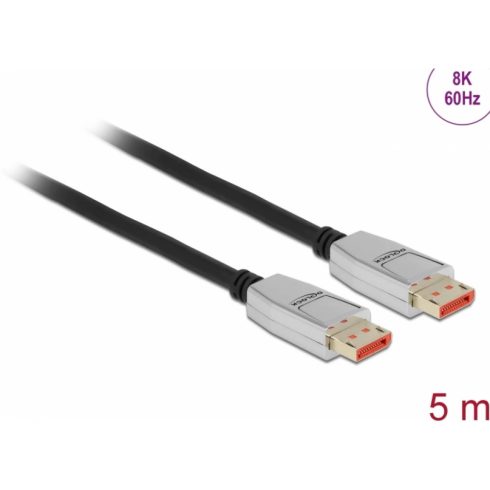 DELOCK DisplayPort 1.4 Összekötő Fekete 5m 87043