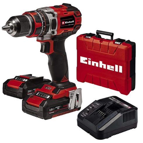 EINHELL TE-CD 18/50 Li-i BL kkus ütvefúró-csavarozó +2x2.0Ah akku + töltő