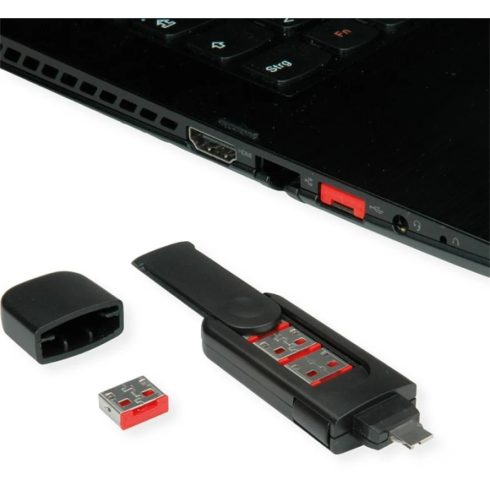 ROLINE 11.02.8331-10 Dugó biztonsági USB A (10db/csomag)