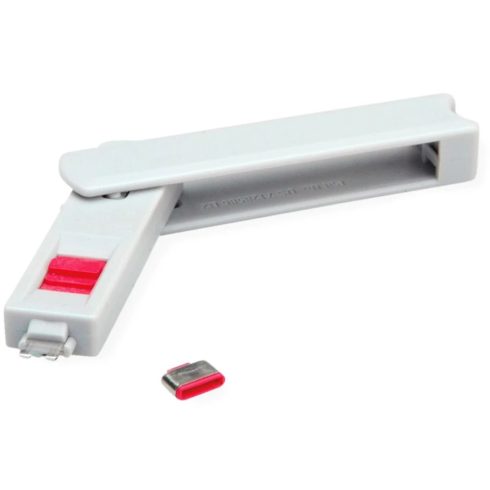 ROLINE 11.02.8333-10 Dugó biztonsági USB C + kulcs (1db dugó + 1db kulcs)
