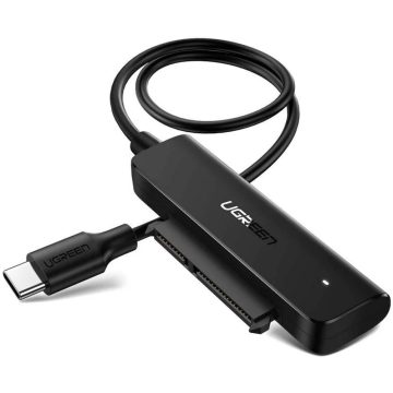   UGREEN USB 3.0 Type C SATA + Táp Átalakító Fekete 25cm 70610
