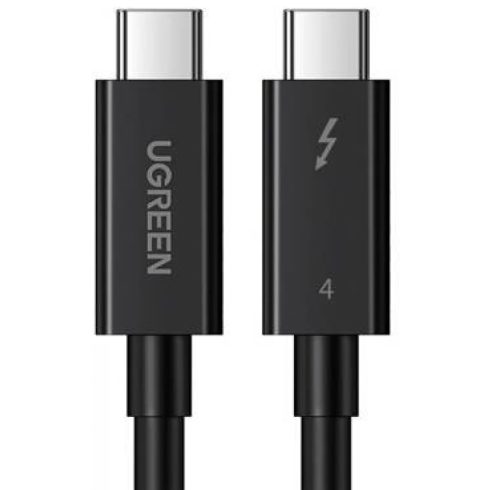 UGREEN Thunderbolt 4 Összekötő Fekete 80cm 30389