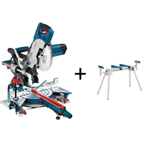 BOSCH GCM 8 SJL Professional Sínes gérvágó 1600W + GTA2600 munkaasztal