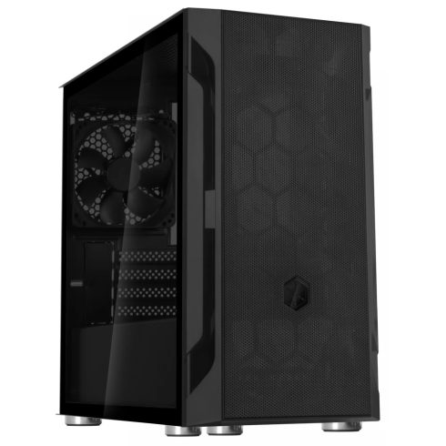 SILVERSTONE FARA H1M ablakos fekete