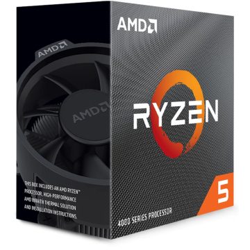   AMD Ryzen 5 4500 3.60GHz AM4 BOX Wraith Stealth hűtő ventilátorral 100-100000644BOX