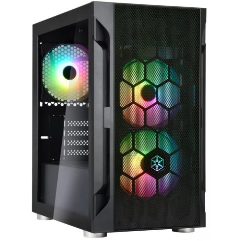 SILVERSTONE FARA H1M PRO ablakos fekete