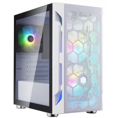 SILVERSTONE FARA H1M PRO ablakos fehér