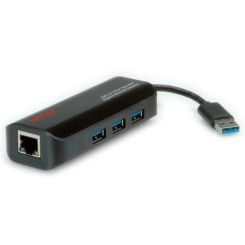 ROLINE 12.02.1107-5 USB 3.0 UTP Átalakító 5cm 1Gbps fekete