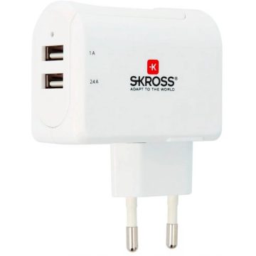 SKROSS Euro USB Charger 2-Port 3.4A