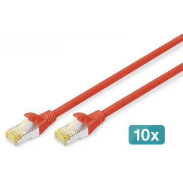 DIGITUS UTP CAT6A Összekötő Piros 2m DK-1644-A-020-R-10