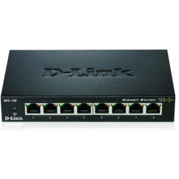 D-LINK DGS-108 8-Port Gigabit Unmanaged Desktop Switch