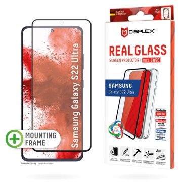   DISPLEX Real Glass Screen Protector Samsung Galaxy S22 Ultra fekete
