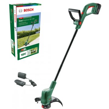   BOSCH Easy GrassCut 18V–230 akkumulátoros fűszegélynyíró + 2Ah akku + töltő