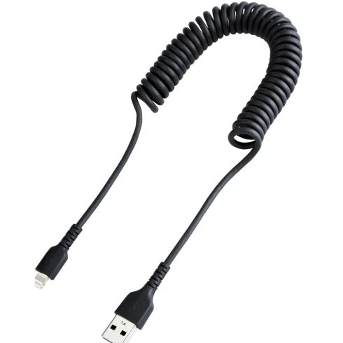 STARTECH USB Lightning Töltő/adat Fekete 50cm RUSB2ALT50CMBC