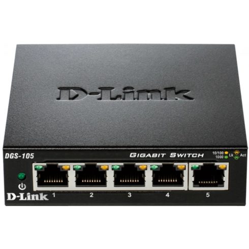 D-LINK DGS-105 5-Port Gigabit Unmanaged Desktop Switch