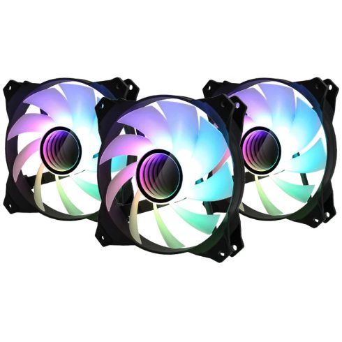 ZALMAN ZM-IF120A3 fekete 3 darabos szett vezérlővel