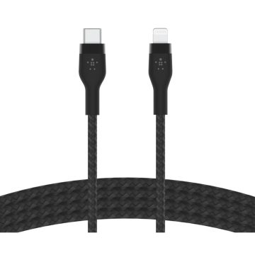   BELKIN USB 2.0 Type C Lightning Töltő/adat Fekete 1m CAA011BT1MBK