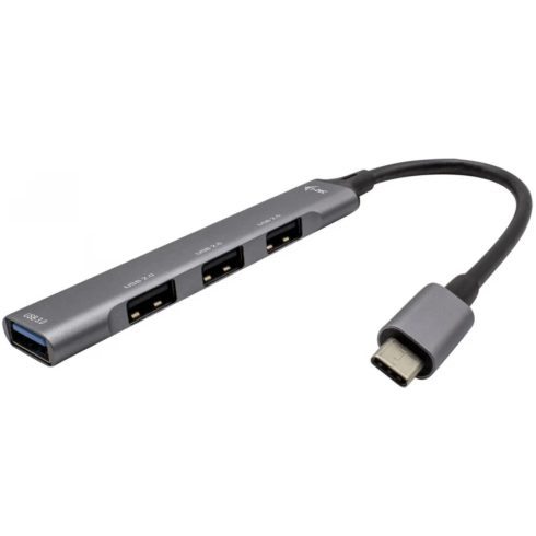 ITEC USB-C Metal HUB 1x USB 3.0 + 3x USB 2.0