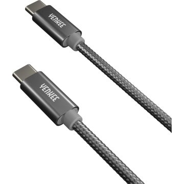 YENKEE USB 2.0 Type C Összekötő Ezüst 2m YCU C102 SR