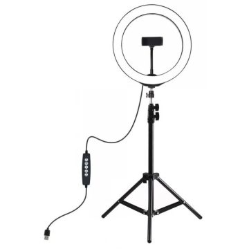   PULUZ PKT3044 állvány 1.1 m RGBW LED világítással 26 cm vlog / stream / okostelefon