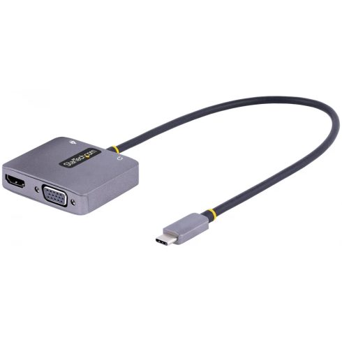 STARTECH USB C Video Adapter USB C to HDMI VGA Multiport Adapter 122-USBC-HDMI-4K-VGA