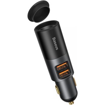 BASEUS Share Together autós töltő 2xUSB 120W szürke