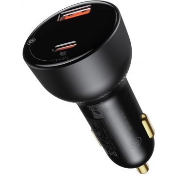 BASEUS Superme autós töltő USB-C 100W fekete