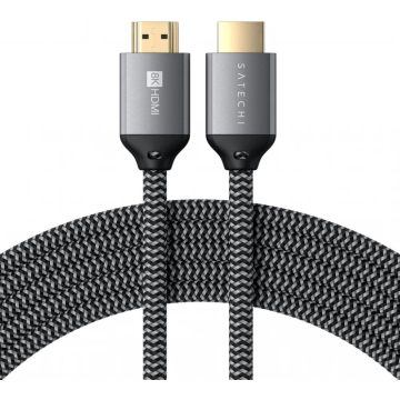 SATECHI HDMI 2.1 Összekötő Szürke 2m ST-8KHC2MM
