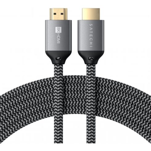 SATECHI HDMI 2.1 Összekötő Szürke 2m ST-8KHC2MM
