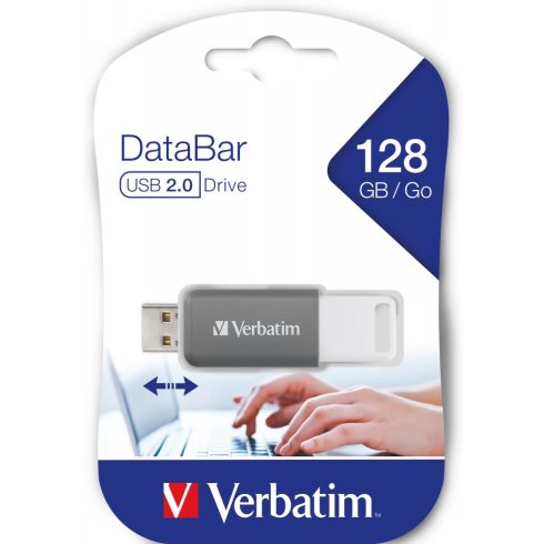 VERBATIM DataBar 128GB USB 2.0 Szürke