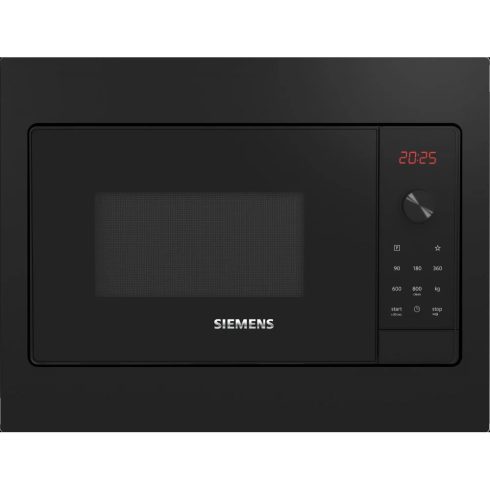 SIEMENS BF523LMB3 iQ300 Mikrohullámú sütő beépíthető 50 x 38 cm fekete / rozsdamentes acél