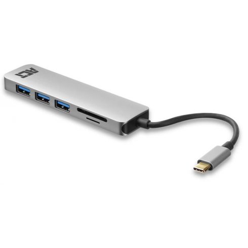 ACT CONNECTIVITY 3-Portos USB-C 3.2 Gen1 Hub kártyaolvasóval és PD Pass-Through porttal