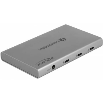   DELOCK Thunderbolt 4 Hub 3 porttal és egy további SuperSpeed USB 10 Gbps A-típusú porttal - 8K