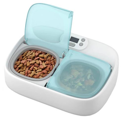 PETONEER PN-110033-01 Two-Meal Feeder intelligens etetőtál fehér