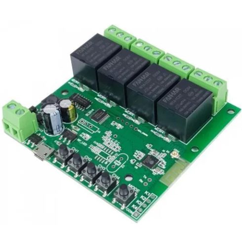 SMARTWISE SMW-REL-532V-4 Wi-Fi-s négy áramkörös okos kapcsoló relé