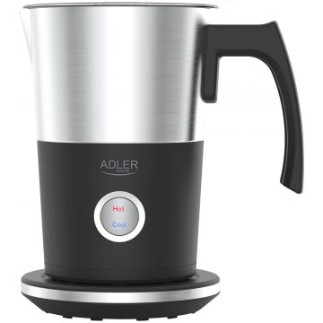   ADLER AD 4497 Tejhabosító - habosítás és melegítés funkció 600 W / 1000 W fekete / inox