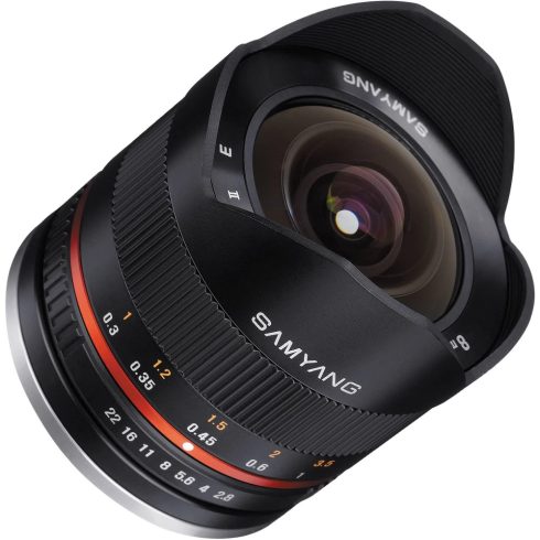 SAMYANG 8mm F2.8 UMC Fish-eye II (Canon M) fekete