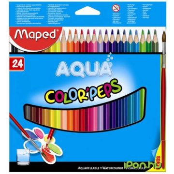 MAPED COLOR PEP S akvarell ceruza ecsettel 24 db/doboz