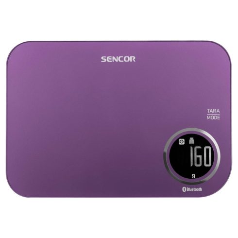 SENCOR SKS 7073VT Intelligens Bluetooth konyhai mérleg lila