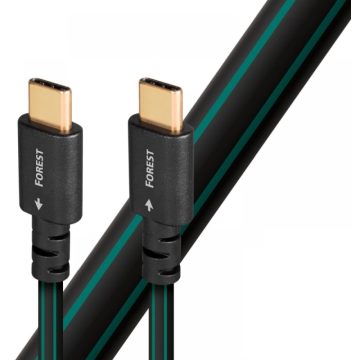   AUDIOQUEST USB 2.0 Type C Összekötő Fekete-Zöld 1.5m USBFOR201.5CC