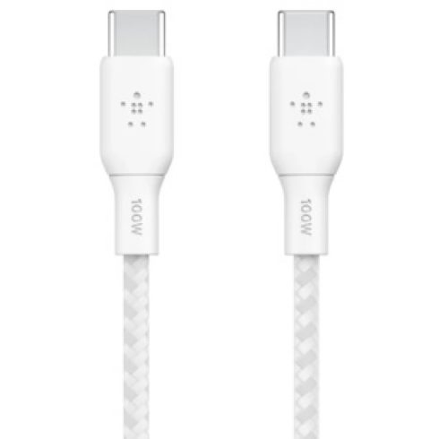 BELKIN USB 2.0 Type C Összekötő Fehér 3m CAB014BT3MWH