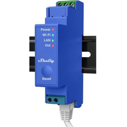 SHELLY ALL-REL-PRO1 Pro 1 DIN-sínre szerelhető WiFi+LAN okosrelé kék