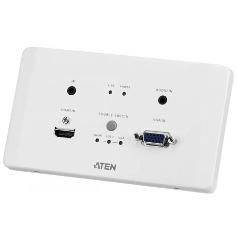 ATEN HDMI & VGA HDBaseT Transmitter with EU Wall Plate VE2812AEUT