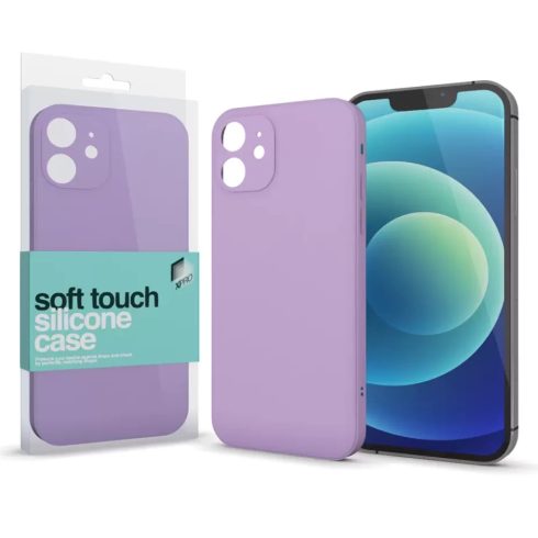 XPRO Soft Touch Silicone Case Slim iPhone 13 lila