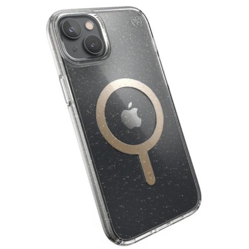 SPECK Presidio Perfect Clear Glitter MagSafe iPhone 15 Plus / 14 Plus átlátszó