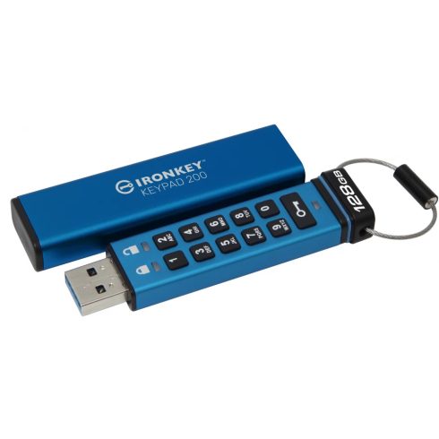 KINGSTON IronKey Keypad 200 128GB USB 3.0 Kék